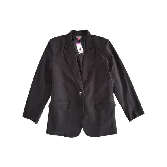 Vince Camuto Women’s 2XL Black One-Button Blazer Jacket NWT $139 Style V362948V - Picture 2 of 8
